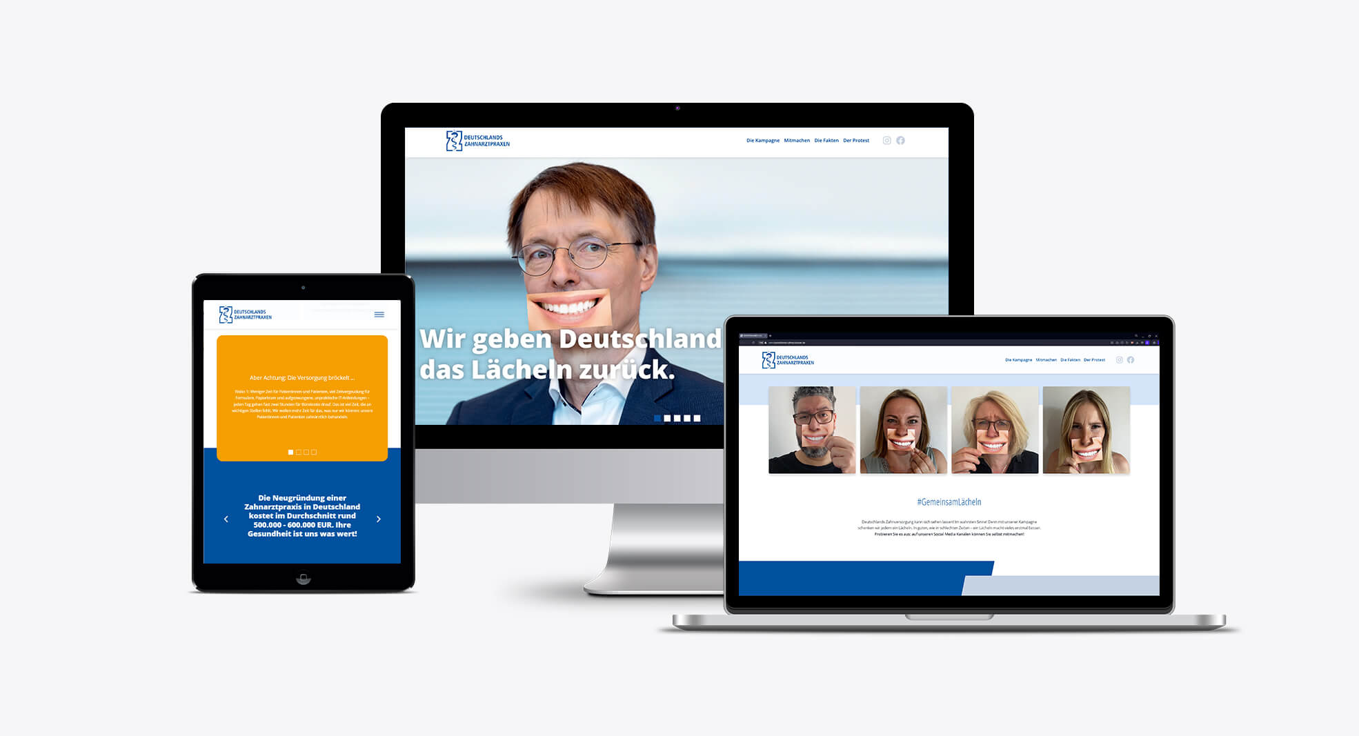 Freier Verband Deutscher Zahnärzte Landingpage | Portfolio Werbeagentur Berlin 