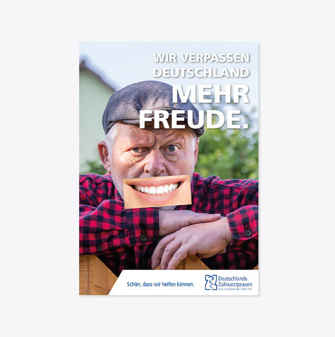 Freier Verband Deutscher Zahnärzte Plakatmotiv Zaun | Portfolio Werbeagentur Berlin